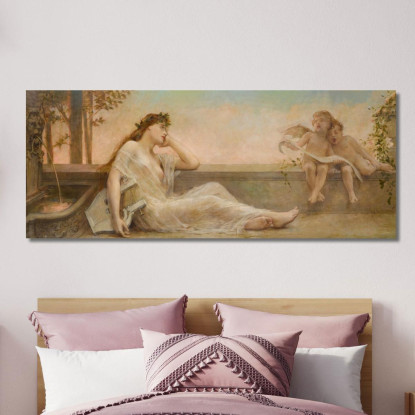 Sognando Al Crepuscolo Léon François Comerre lfc7 quadro stampato su tela