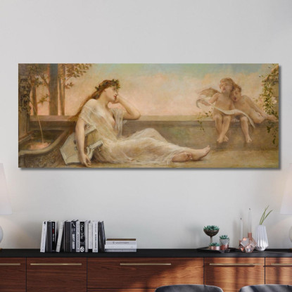 Sognando Al Crepuscolo Léon François Comerre lfc7 quadro stampato su tela