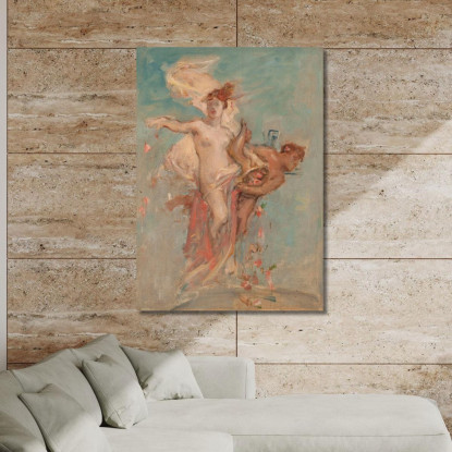 L'Abbondanza Léon François Comerre lfc16 quadro stampato su tela