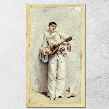 Pierrot Léon François Comerre lfc20 quadro stampato su tela