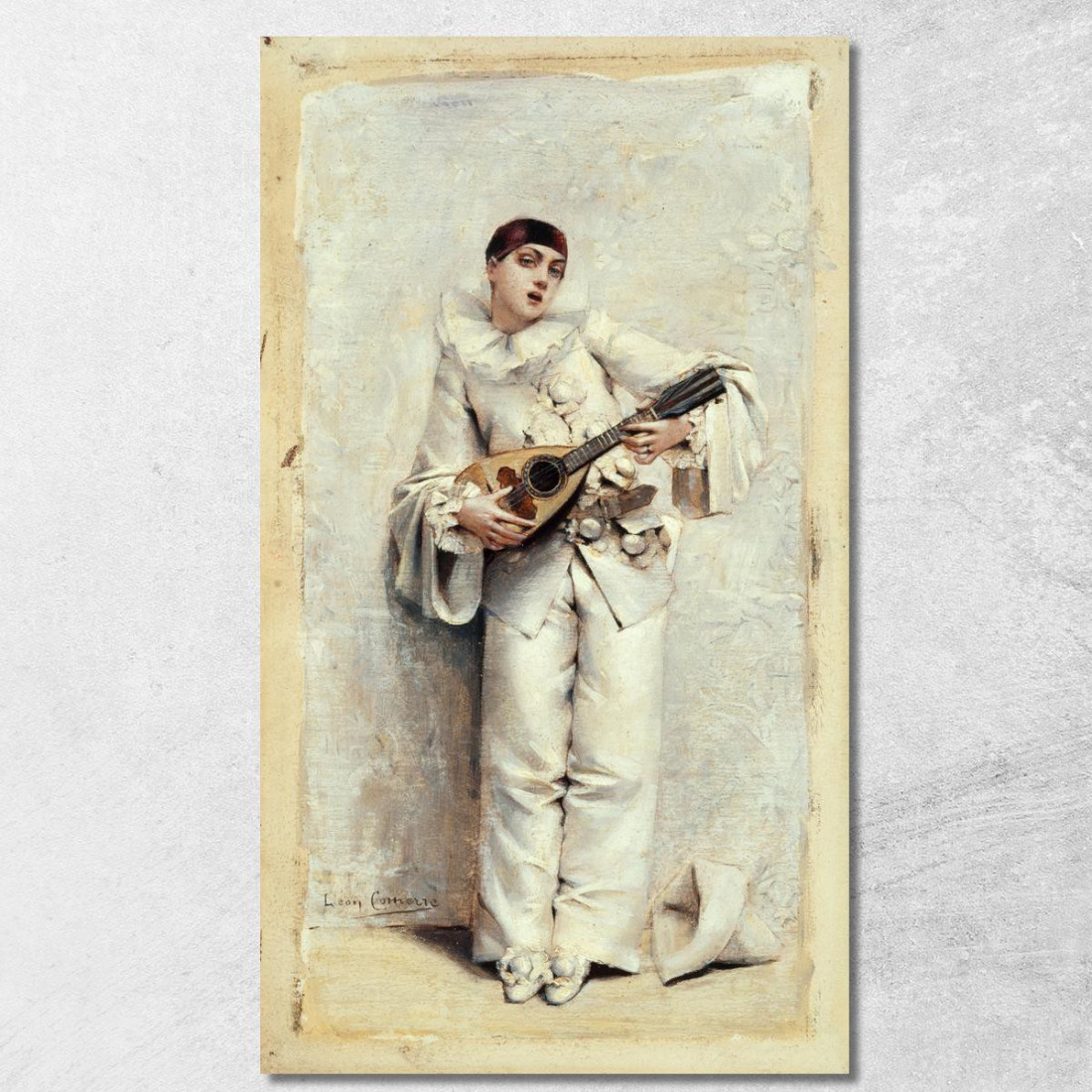 Pierrot Léon François Comerre lfc20 quadro stampato su tela