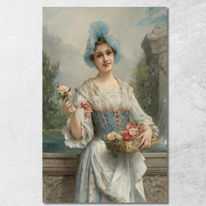 La Venditrice Di Fiori Léon François Comerre lfc29 quadro stampato su tela