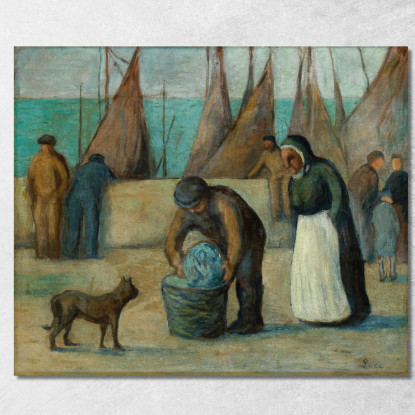Il Ritorno Dei Pescatori Maximilien Luce mlc32 quadro stampato su tela