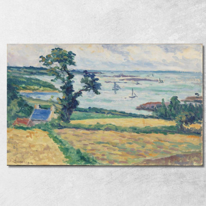 Paesaggio Maximilien Luce mlc37 quadro stampato su tela