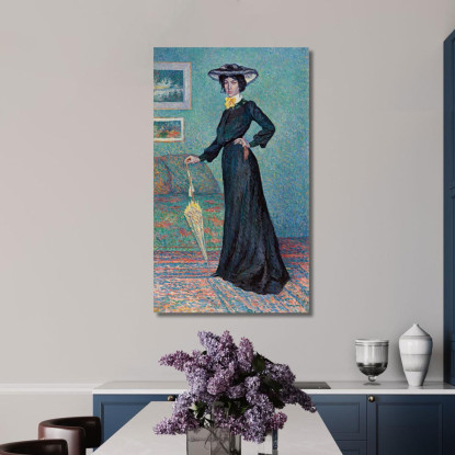 Lucie Cousturier Maximilien Luce mlc65 quadro stampato su tela