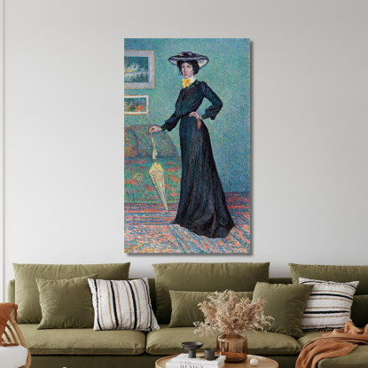 Lucie Cousturier Maximilien Luce mlc65 quadro stampato su tela