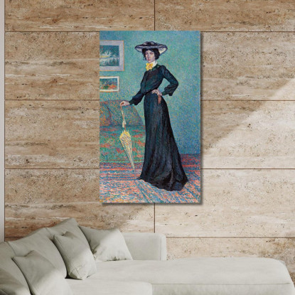 Lucie Cousturier Maximilien Luce mlc65 quadro stampato su tela