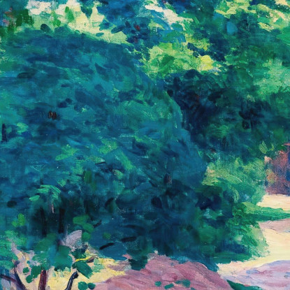 Parigi Il Giardino Di Alexandre Charpentier All’Hameau Boileau Maximilien Luce mlc77 quadro stampato su tela