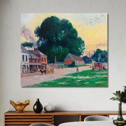 Parigi Il Quartiere Di Vaugirard Maximilien Luce mlc78 quadro stampato su tela