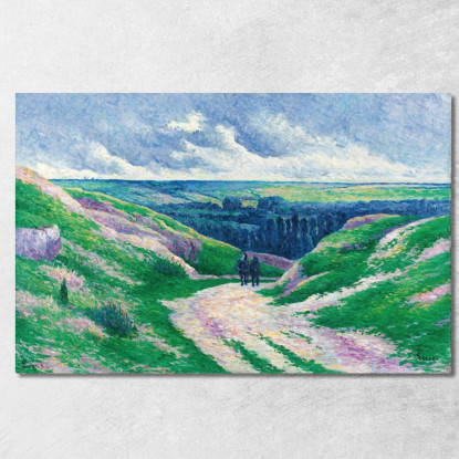 Paesaggio Vicino A Moulineux Sull’Oise Maximilien Luce mlc82 quadro stampato su tela