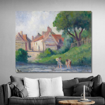 Pecquigny Maximilien Luce mlc86 quadro stampato su tela