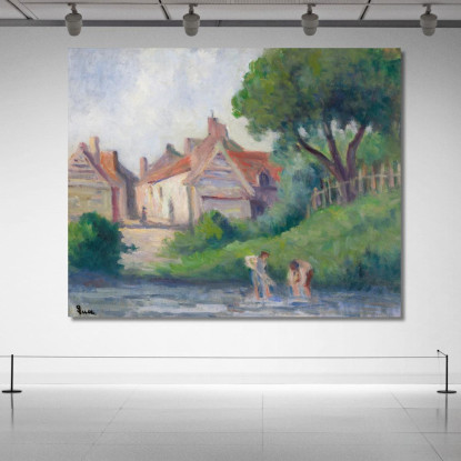 Pecquigny Maximilien Luce mlc86 quadro stampato su tela