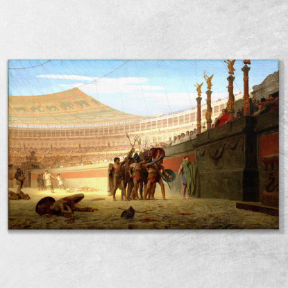 Ave Cesare! I Moribondi Ti Salutano Ave Cesare! Jean-Léon Gérôme jlg22 quadro stampato su tela
