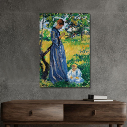 Poissy Madame Dillon Maximilien Luce mlc91 quadro stampato su tela