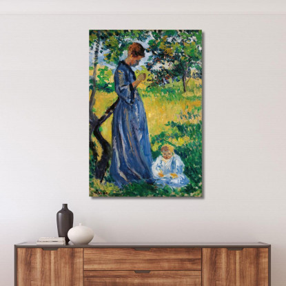 Poissy Madame Dillon Maximilien Luce mlc91 quadro stampato su tela
