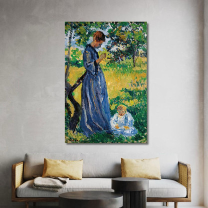 Poissy Madame Dillon Maximilien Luce mlc91 quadro stampato su tela