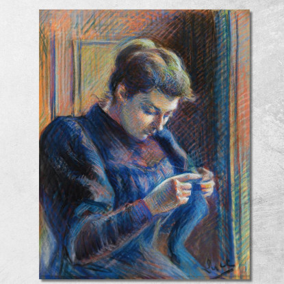 Ritratto Di Madame Berthier Maximilien Luce mlc93 quadro stampato su tela