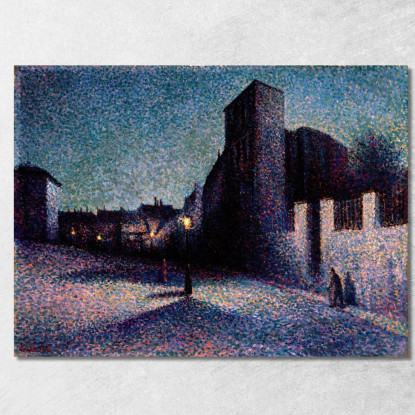 Rue Ravignan Parigi Maximilien Luce mlc102 quadro stampato su tela