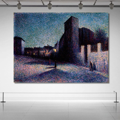 Rue Ravignan Parigi Maximilien Luce mlc102 quadro stampato su tela
