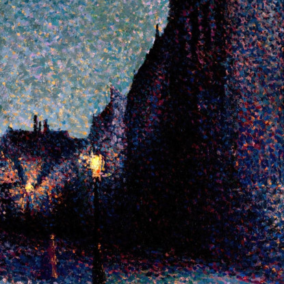 Rue Ravignan Parigi Maximilien Luce mlc102 quadro stampato su tela