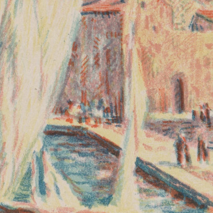 Saint-Tropez 2 Maximilien Luce mlc104 quadro stampato su tela