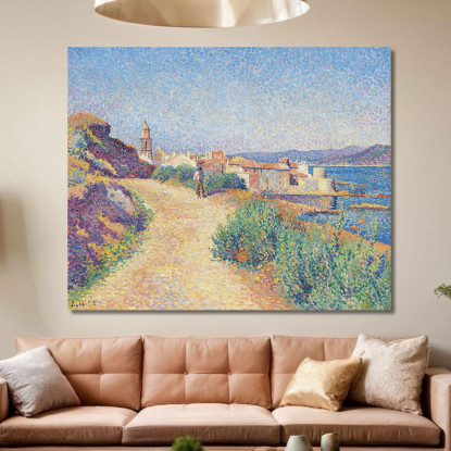 Saint-Tropez Maximilien Luce mlc105 quadro stampato su tela