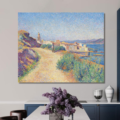 Saint-Tropez Maximilien Luce mlc105 quadro stampato su tela