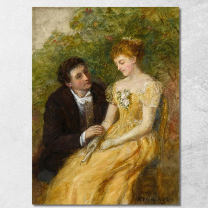 Uno Studio Per "Nel Conservatorio: Un Momento Critico" William Powell Frith wpf1 quadro stampato su tela