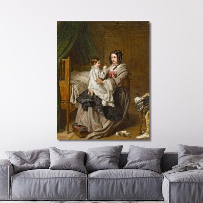 Preghiere Serali Prima Di Dormire William Powell Frith wpf3 quadro stampato su tela