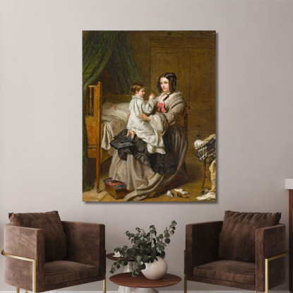 Preghiere Serali Prima Di Dormire William Powell Frith wpf3 quadro stampato su tela