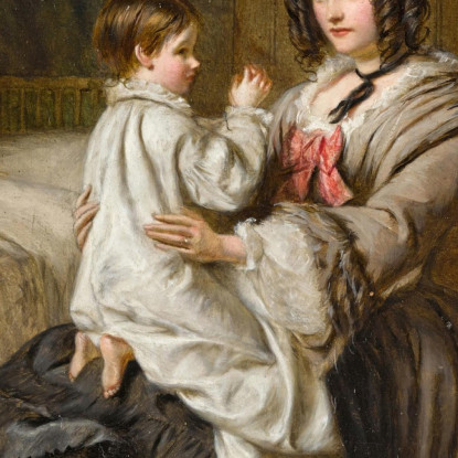 Preghiere Serali Prima Di Dormire William Powell Frith wpf3 quadro stampato su tela