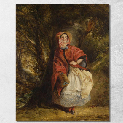 Dolly Varden William Powell Frith wpf4 quadro stampato su tela