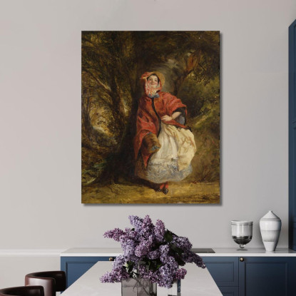 Dolly Varden William Powell Frith wpf4 quadro stampato su tela