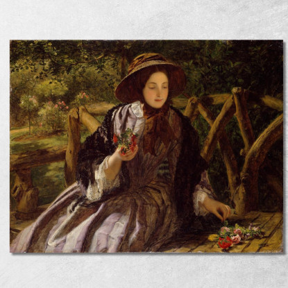 Fiori Da Giardino Che Compongono Un Mazzolino William Powell Frith wpf6 quadro stampato su tela