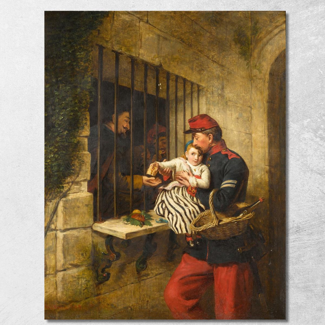 Interno Della Prigione Di Marsiglia: Una Scena Da "La Piccola Dorrit" William Powell Frith wpf7 quadro stampato su tela