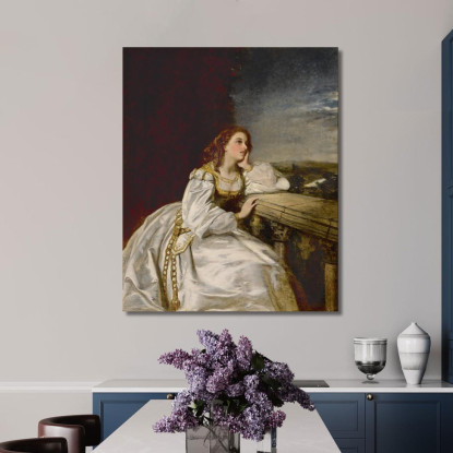 Giulietta 'Oh Se Fossi Un Guanto Su Quella Mano' William Powell Frith wpf8 quadro stampato su tela