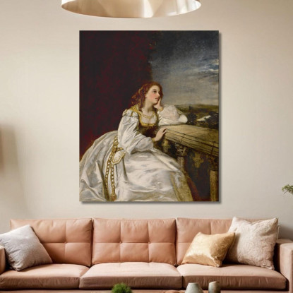 Giulietta 'Oh Se Fossi Un Guanto Su Quella Mano' William Powell Frith wpf8 quadro stampato su tela