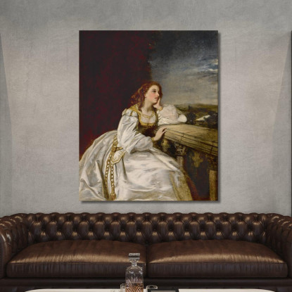 Giulietta 'Oh Se Fossi Un Guanto Su Quella Mano' William Powell Frith wpf8 quadro stampato su tela