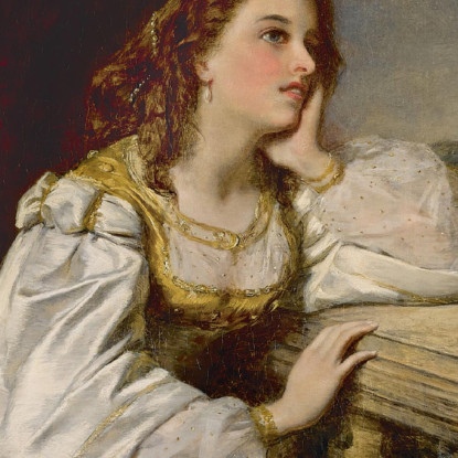 Giulietta 'Oh Se Fossi Un Guanto Su Quella Mano' William Powell Frith wpf8 quadro stampato su tela