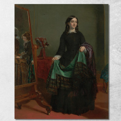 Kate Nickleby Da Madame Mantalini William Powell Frith wpf10 quadro stampato su tela