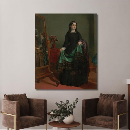 Kate Nickleby Da Madame Mantalini William Powell Frith wpf10 quadro stampato su tela