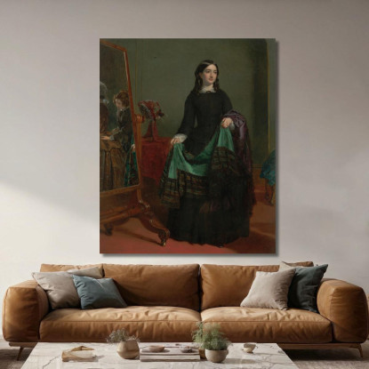 Kate Nickleby Da Madame Mantalini William Powell Frith wpf10 quadro stampato su tela