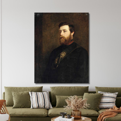 Ritratto Di James Panton Esq. In Uniforme Del King'S Royal Rifle Corps 60Th Foot William Powell Frith wpf15 quadro stampato su