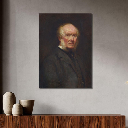 Autoritratto All'Età Di 83 Anni William Powell Frith wpf16 quadro stampato su tela