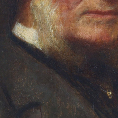 Autoritratto All'Età Di 83 Anni William Powell Frith wpf16 quadro stampato su tela