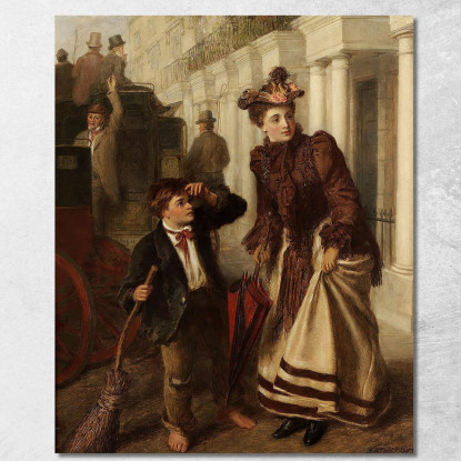 Lo Spazzino 2 William Powell Frith wpf17 quadro stampato su tela