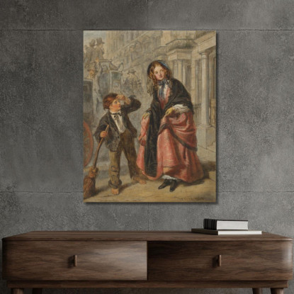 Lo Spazzino William Powell Frith wpf18 quadro stampato su tela