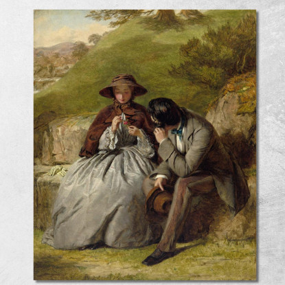Gli Amanti William Powell Frith wpf21 quadro stampato su tela