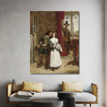 La Figlia Del Puritano William Powell Frith wpf22 quadro stampato su tela