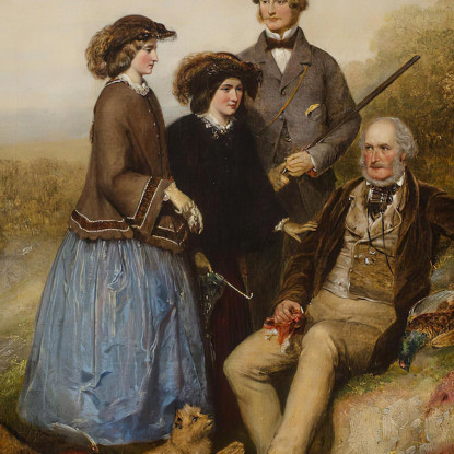 La Battuta Di Caccia William Powell Frith wpf23 quadro stampato su tela